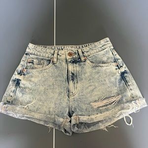 Garage jean shorts
